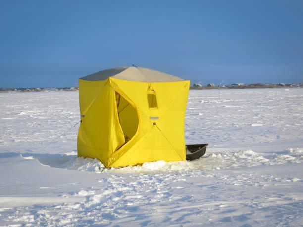 istock winter tent in the snow 1067074836