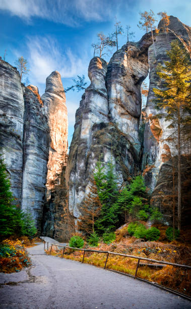 istock The path among high rocks in National Park Adrspach-Teplice Rocktown 1067078956