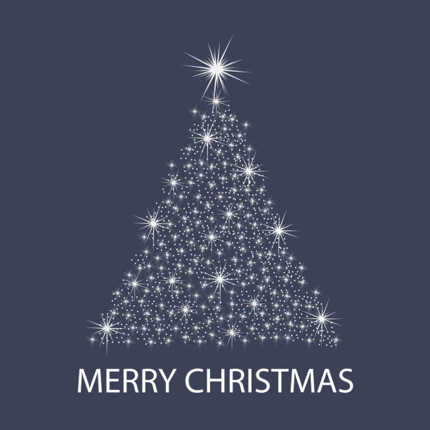 Merry Christmas Card Template vector art illustration