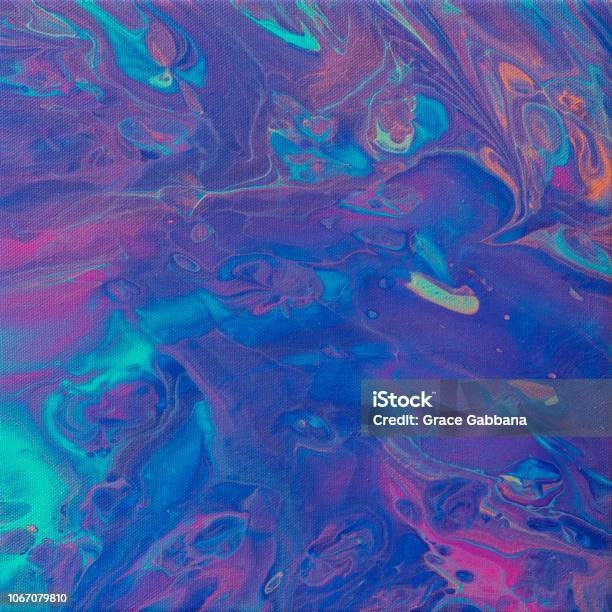 Cosmic Ocean Part 3 Stock Photo - Download Image Now - Abstract, Acrylic Painting, Art