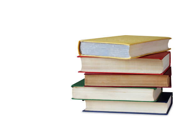 istock Pile of books isolated on white background. 1067083958