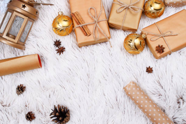 istock Christmas decoration accessories and presents. 1067084776
