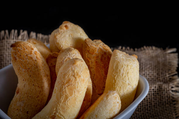 istock Brazilian homemade cheese bread, AKA 'chipa' in a bowl. 1067088096