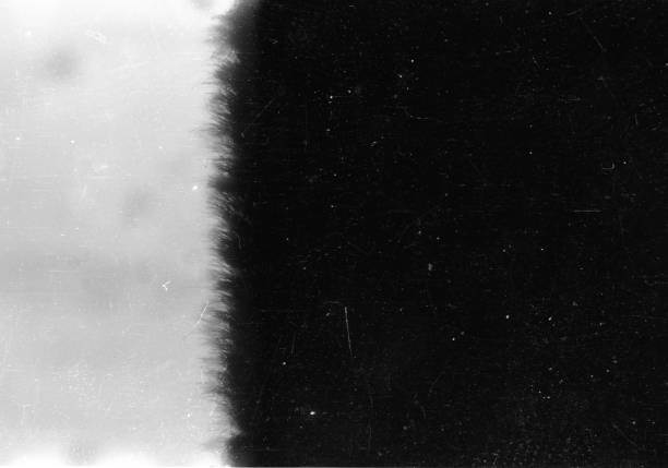 Old Scratched Film Strip Grunge Texture Background stock photo
