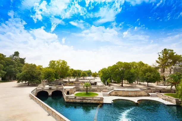 Les Jardins De La Fontaine Nimes, city in southern France, capital of the Gard department