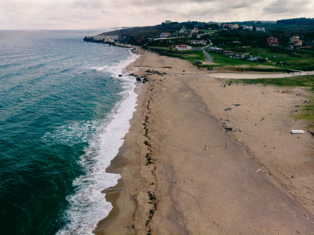 istock Istanbul Sile Beach aerial shooting 1067101612