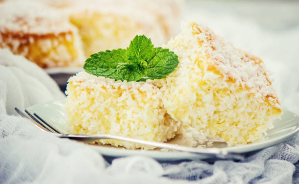 istock Cakes in coconut shavings. Selective focus. Food. 1067110500