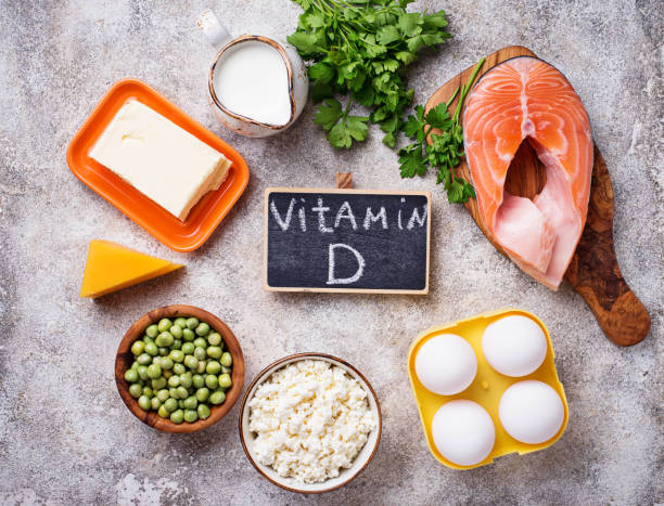 istock Healthy foods containing vitamin D 1067112860