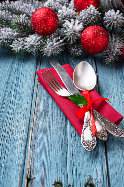 istock Christmas or New year festive table setting 1067113006