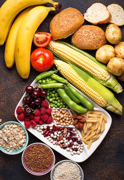 istock Healthy products sources of carbohydrates. 1067113328