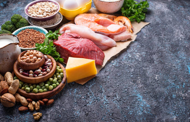 istock Healthy food high in protein 1067113440