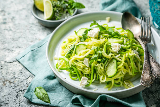 Espaguete de Abobrinha com Frango Fit e Rápido - receita deliciosa profissional - passo 2