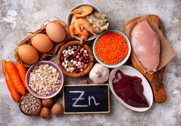 istock Healthy product sources of zinc. 1067116406