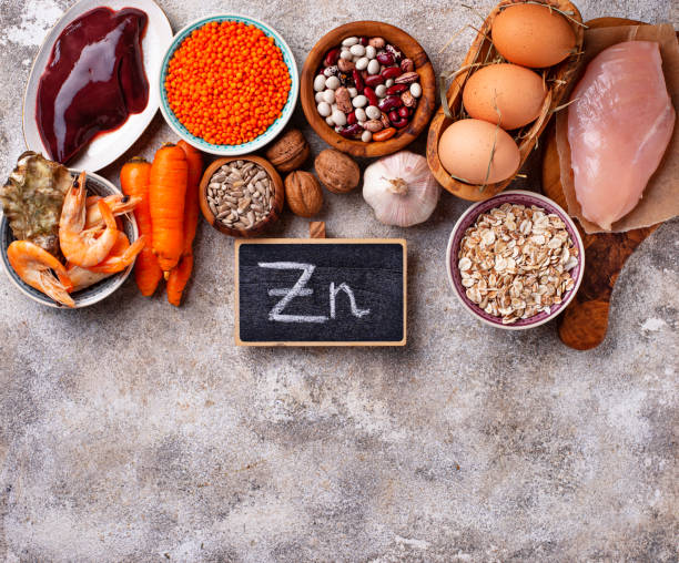istock Healthy product sources of zinc. 1067116468