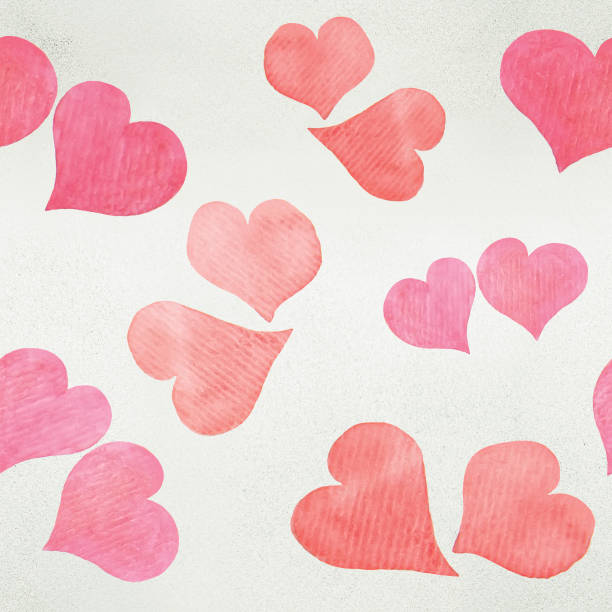 istock Seamless Valentine's day watercolor hearts background 1067117292