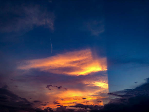 istock Panorama of dark storm clouds 1067119822