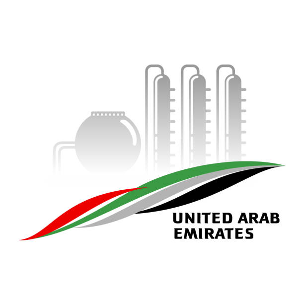 vektor-illustration farbe hintergrund vereinigte arabische emirate - dubai united arab emirates traditional culture camel stock-grafiken, -clipart, -cartoons und -symbole