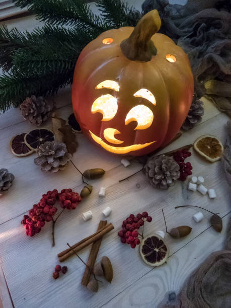 istock Dark color luxury background. Candles on black table top view. Premium horizontal design. halloween 1067126894