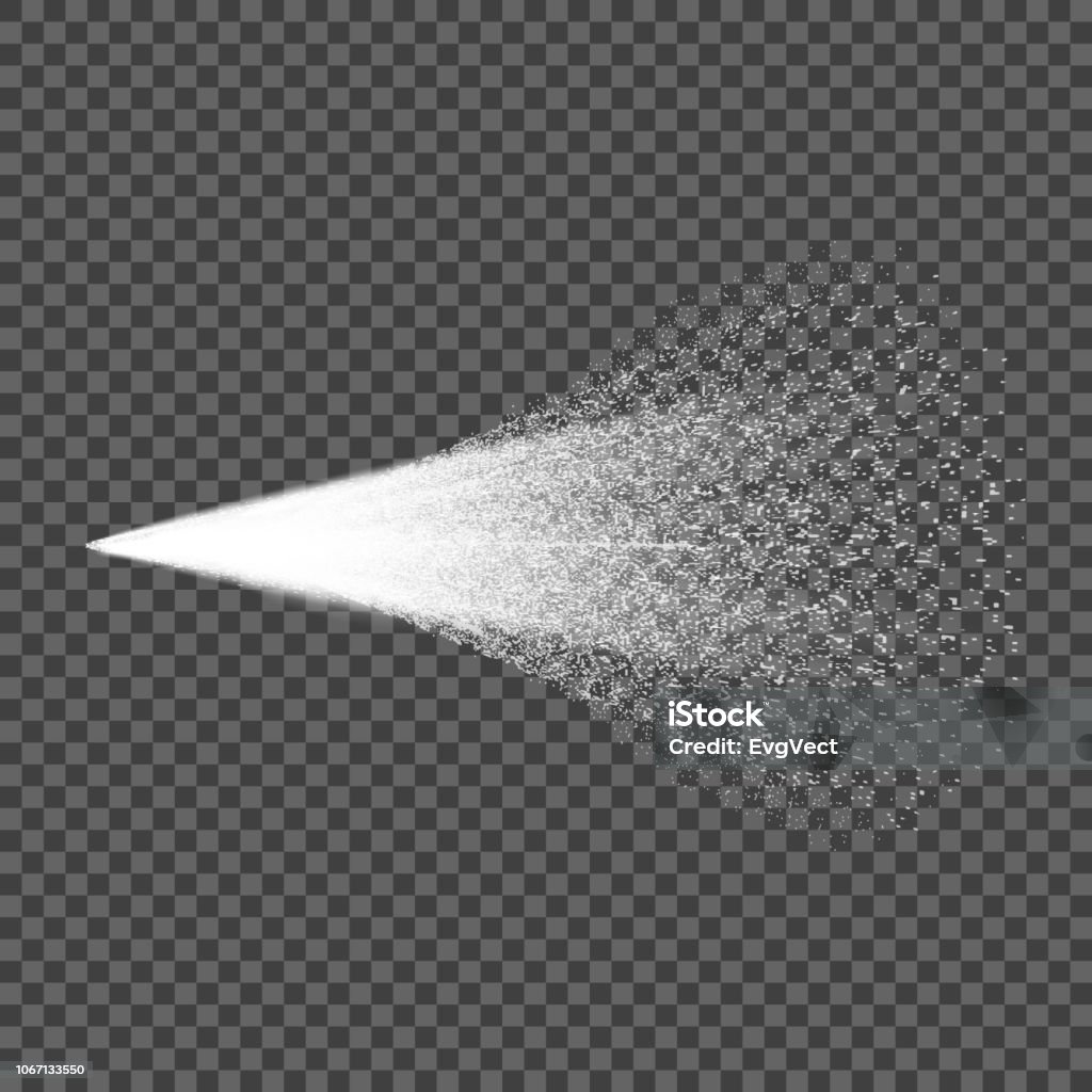 Vector effect of white water spray . Pulverizer Cosmetic jets. The design element is isolated on a transparent background. Vector effect of white water spray . Pulverizer Cosmetic jets. The design element is isolated on a transparent background. Eps. Spray stock vector