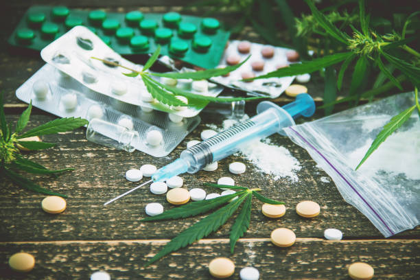 istock narcotic. Cannabis. Selective focus. drugs and medicine. 1067134060