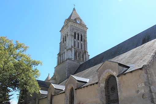 Noirmoutier - Abbey of Saint Philibert on the island of Noirmoutier in Vebdée