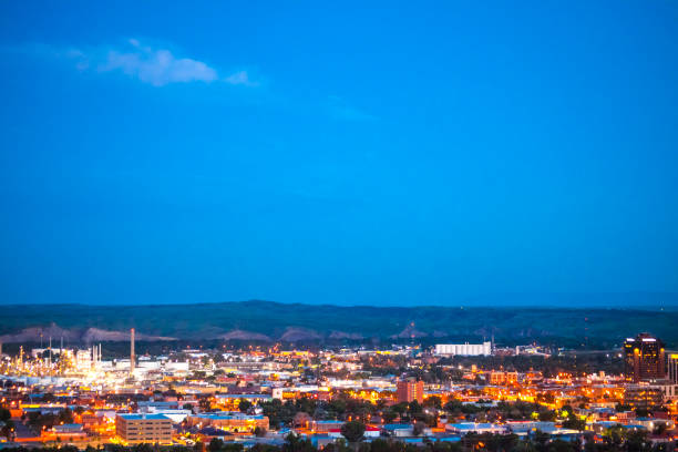 istock Night in town - Billings, Montana 1067142516