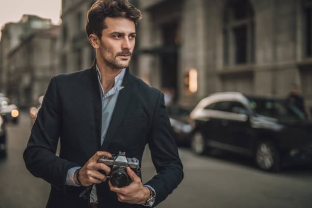 istock Modern photographer on the city 1067144006