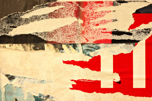 istock Old ripped blank torn paper crumpled creased posters grunge textures backdrop backgrounds placard letters 1067152016