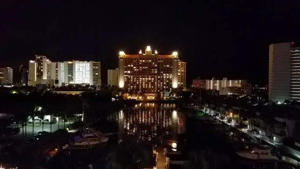 Photo of High Rise Views at Night in a Tropical Locale