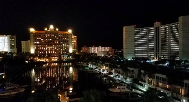 istock Tropical Cityscape at Night 1067159618