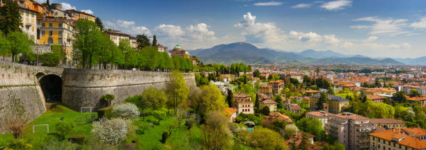 istock Panoramic view of Bergamo, Italy 1067164522