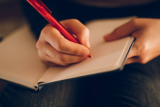 istock Woman writing something down in day planner 1067165848