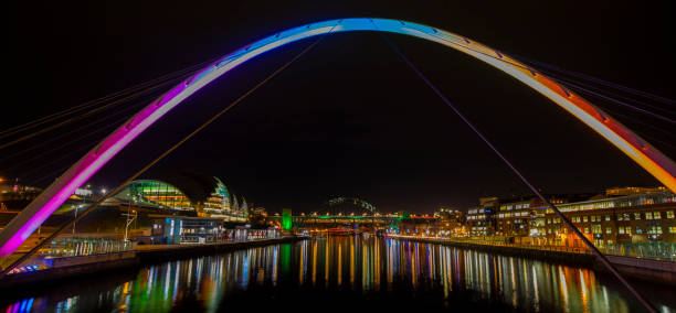 istock Newcastle Quayside at night Bridges 1067168952