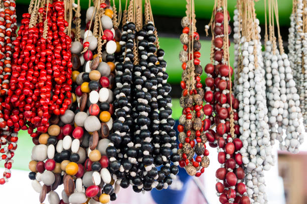 istock Typical Cuban souvenir - seed jewelry 1067173294