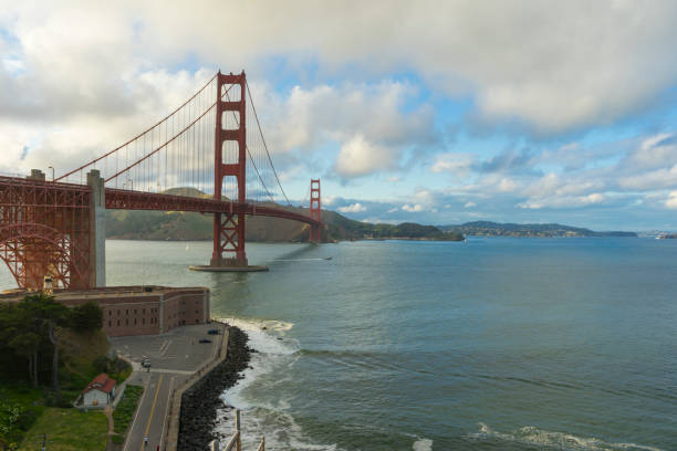 istock Golden Gate bridge looking from Battery East Trail in San Francisco 1067175970