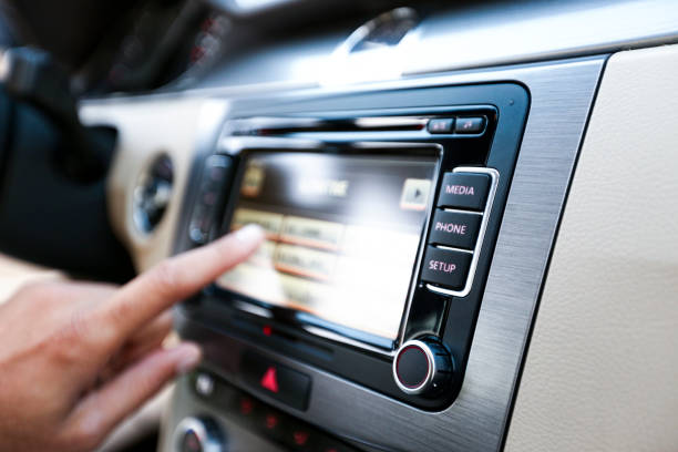 istock Car interior - devices, the concept of driving. 1067183796
