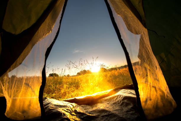 istock tent views on holiday 1067183970