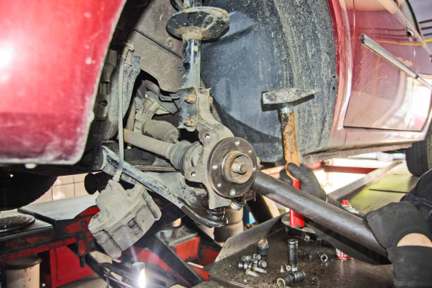 istock Replacing the car's bearing 1067192298