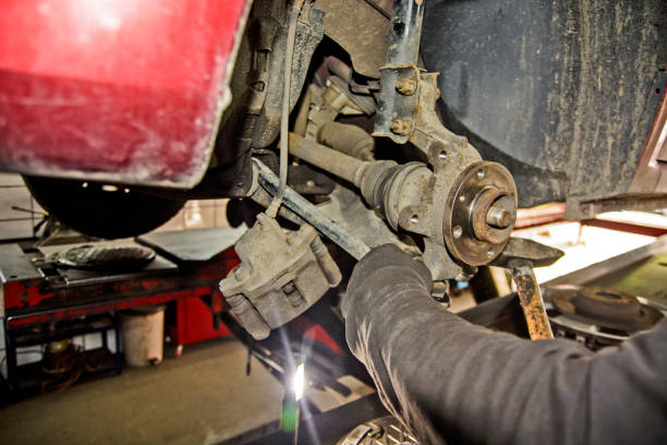 istock Replacing the car's bearing 1067192338