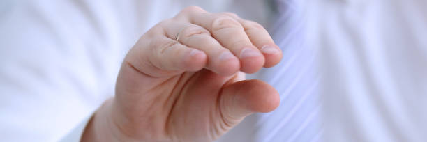 istock Male arms articulating during conference 1067203666