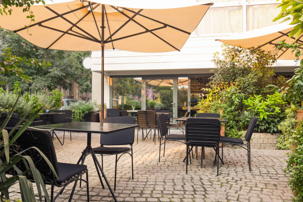 istock Garden restaurant in city center 1067205672
