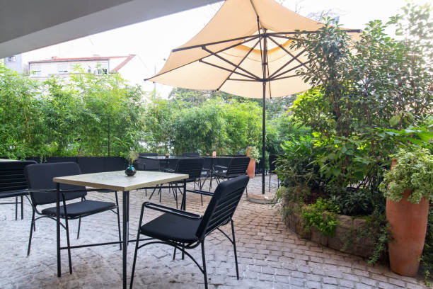 istock Garden restaurant in city center 1067210848