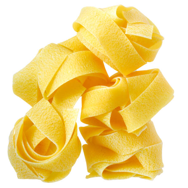 istock pasta pappardelle nest top view close up on a isolated 1067238542