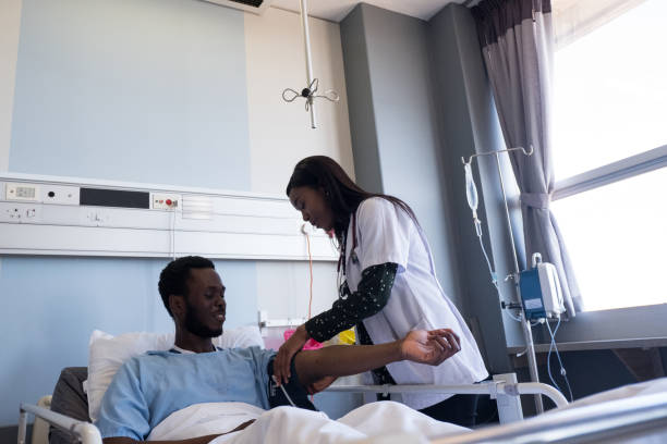 istock Checking the patients blood pressure 1067244094