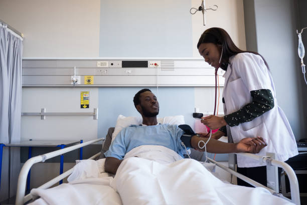 istock Checking the patients blood pressure 1067247898