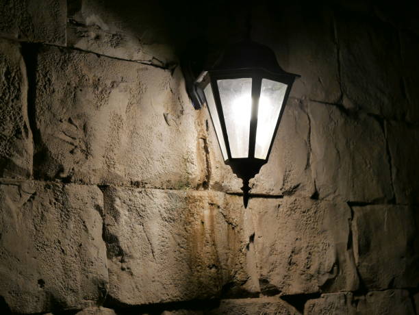 close up of Old-fashioned lantern
