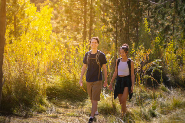 istock Happy couple hiking 1067265570