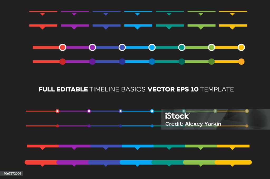 premium vector | toggle buttons, timeline infographics... Infographic Timeline Constructor Vector Template For Modern Business ...