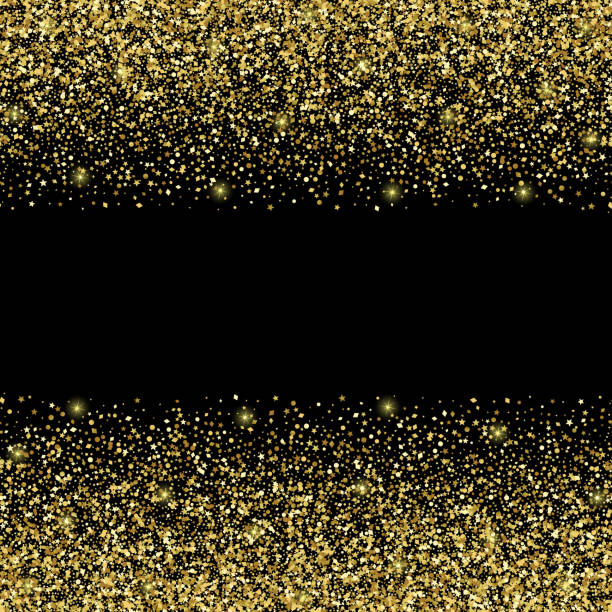 istock Luxury and Golden Glitter Horizon Seamless Border 1067276460