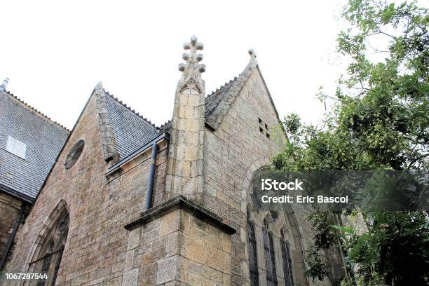 Basilica Of Notre Dame Pontivy Morbihan Brittany France Stock Photo - Download Image Now